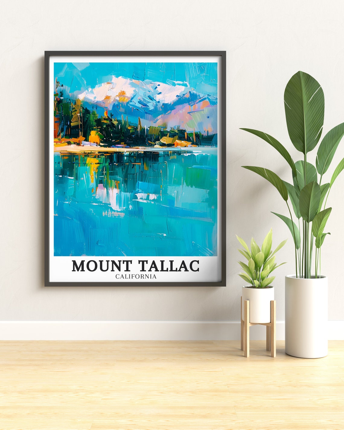 Mount Tallac California Emerald Bay Lake Tahoe Painterly Travel Poster - Image 2