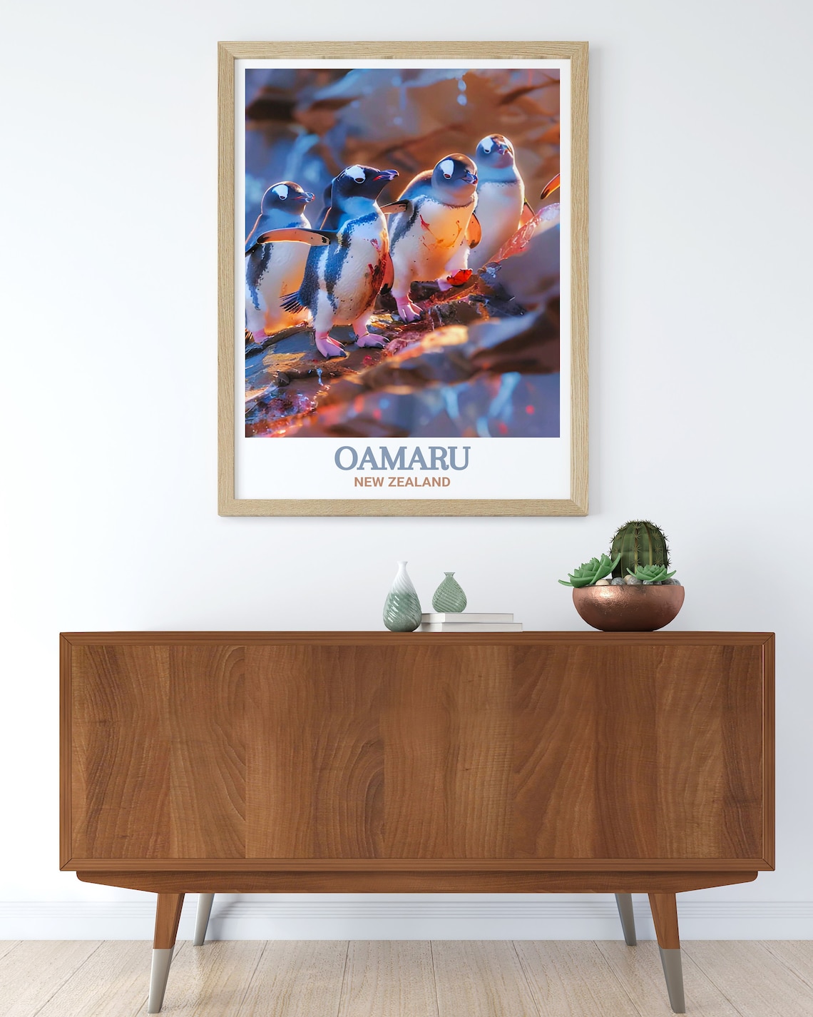 Oamaru Blue Penguin Colony Travel Poster - Image 2