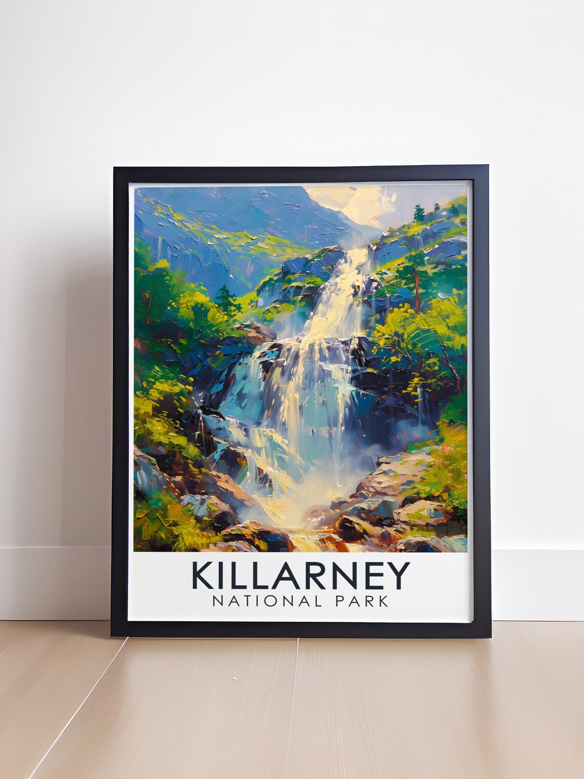 Killarney National Park Torc Waterfall Lush Green Woodland Poster - Image 4