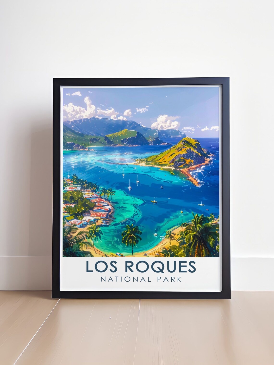 Los Roques National Park Venezuela Turquoise Bay Aerial View Poster - Image 4