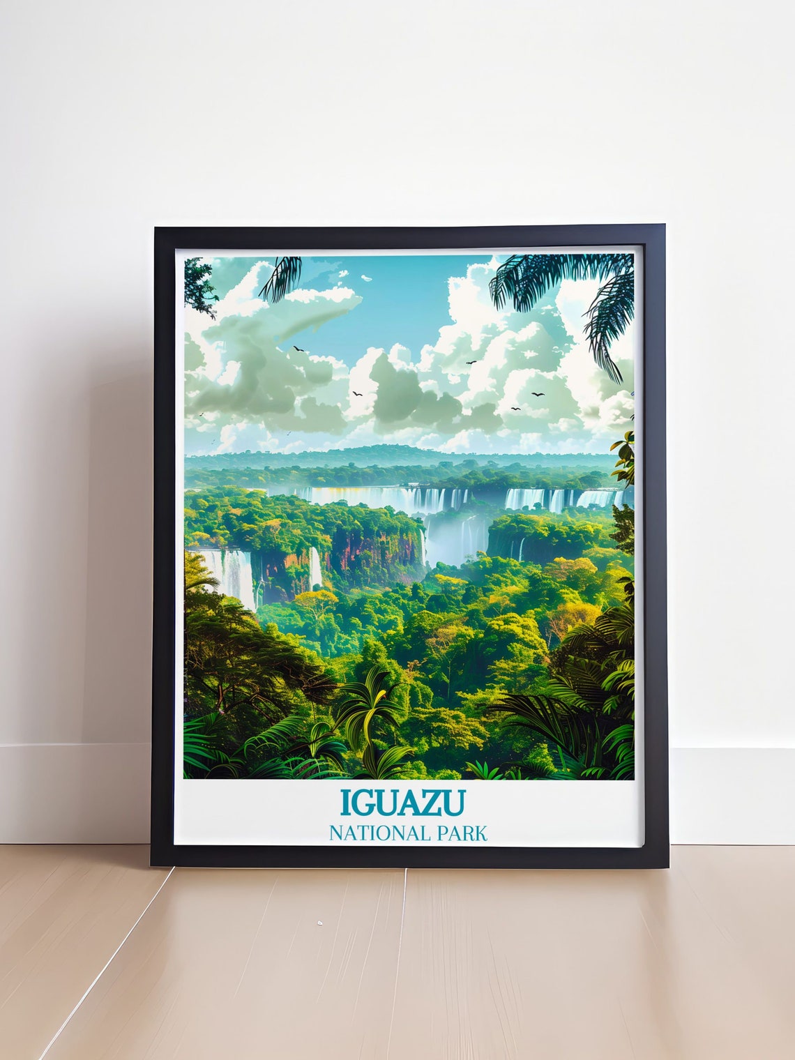 Iguazu National Park Rainforest Canopy Falls Panorama Poster - Image 4