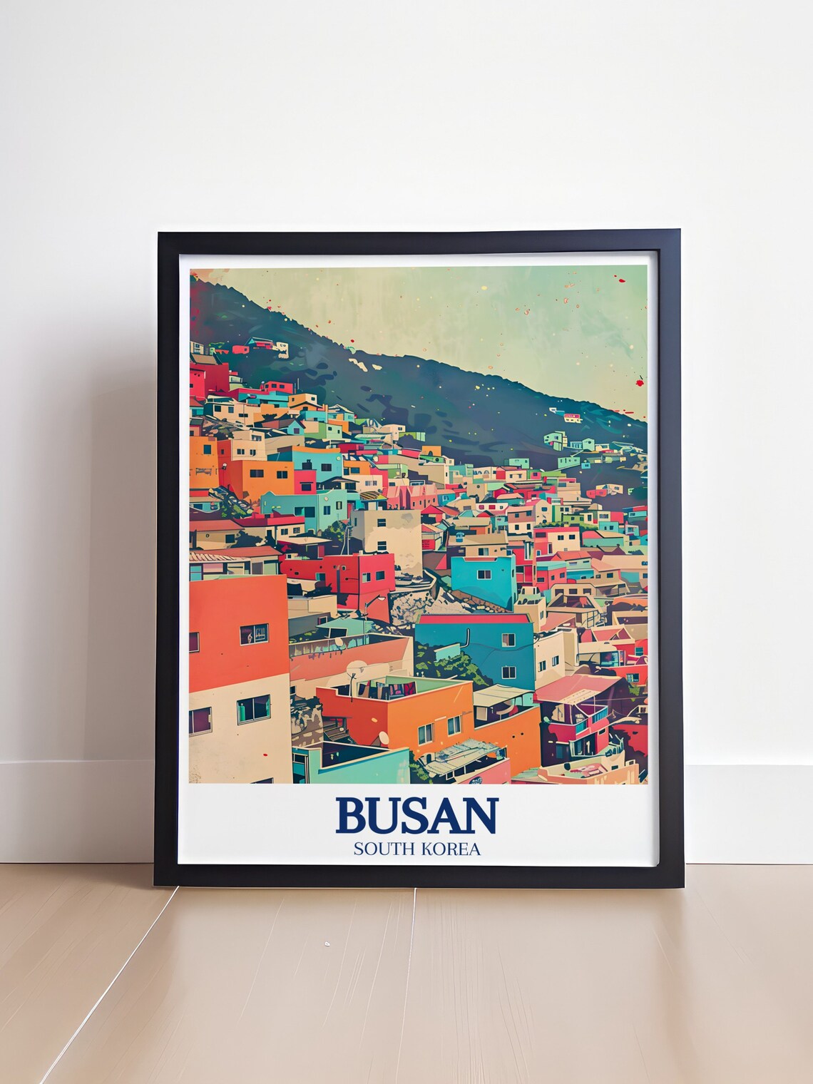 Busan South Korea Gamcheon Culture Village Colorful Homes Poster - Image 4