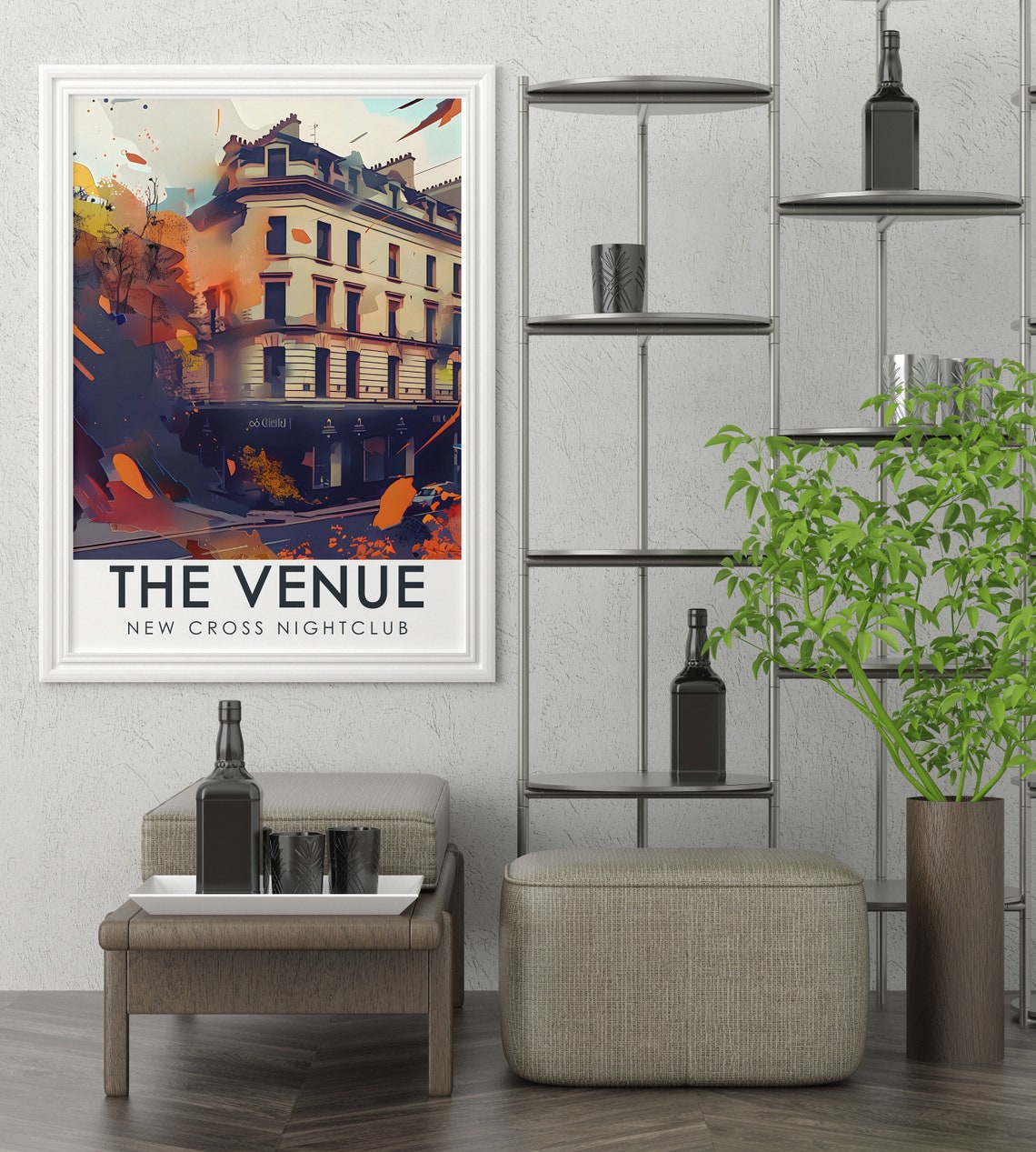 The Venue New Cross Artwork Exterior Facade Poster London Retro Travel Art Uk Nightclub Print Vintage Wall Art - Image 2