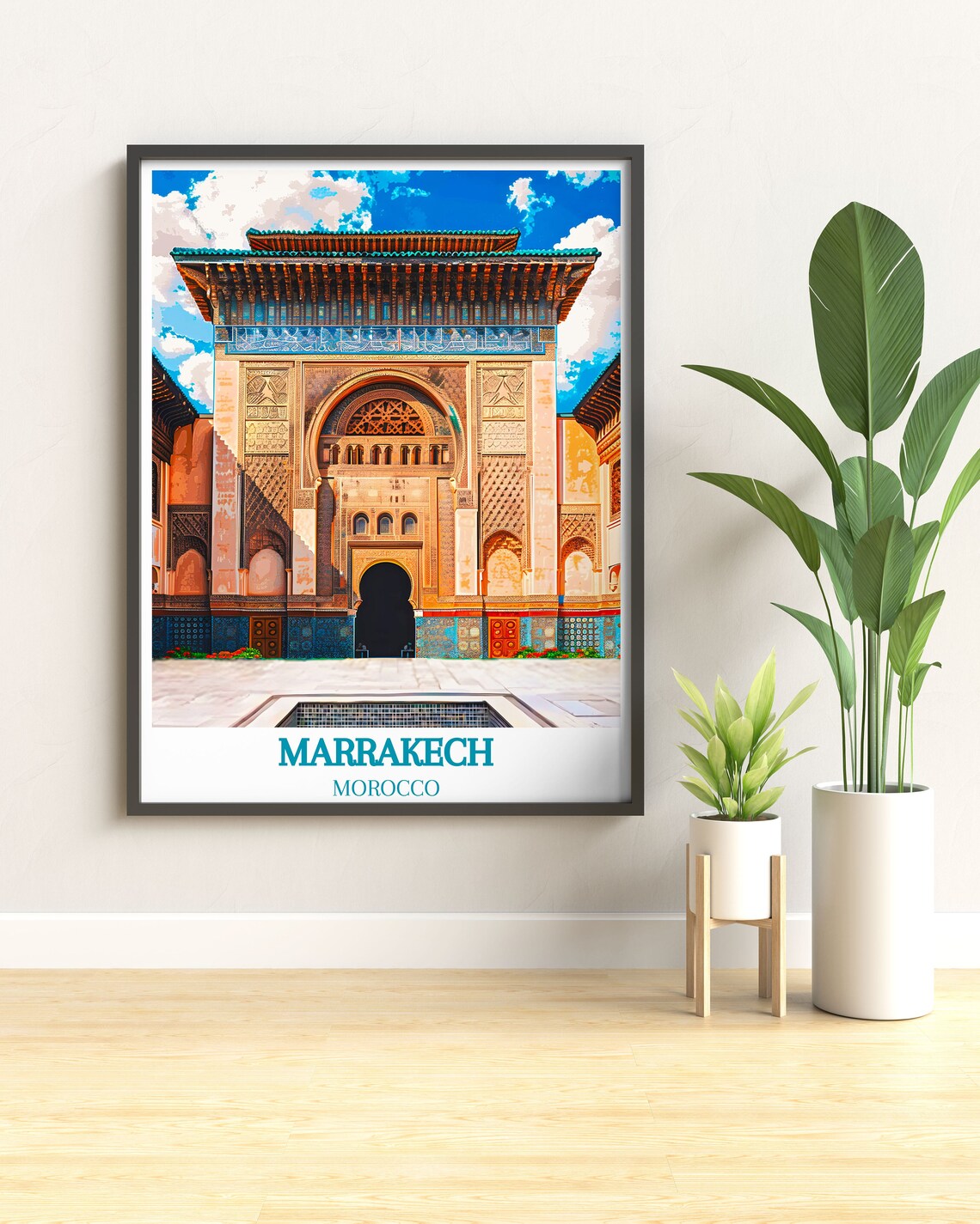 Marrakech Beach Travel Wall Art Morocco Beach Print Sahara Desert And Marrakech Beach - Image 3