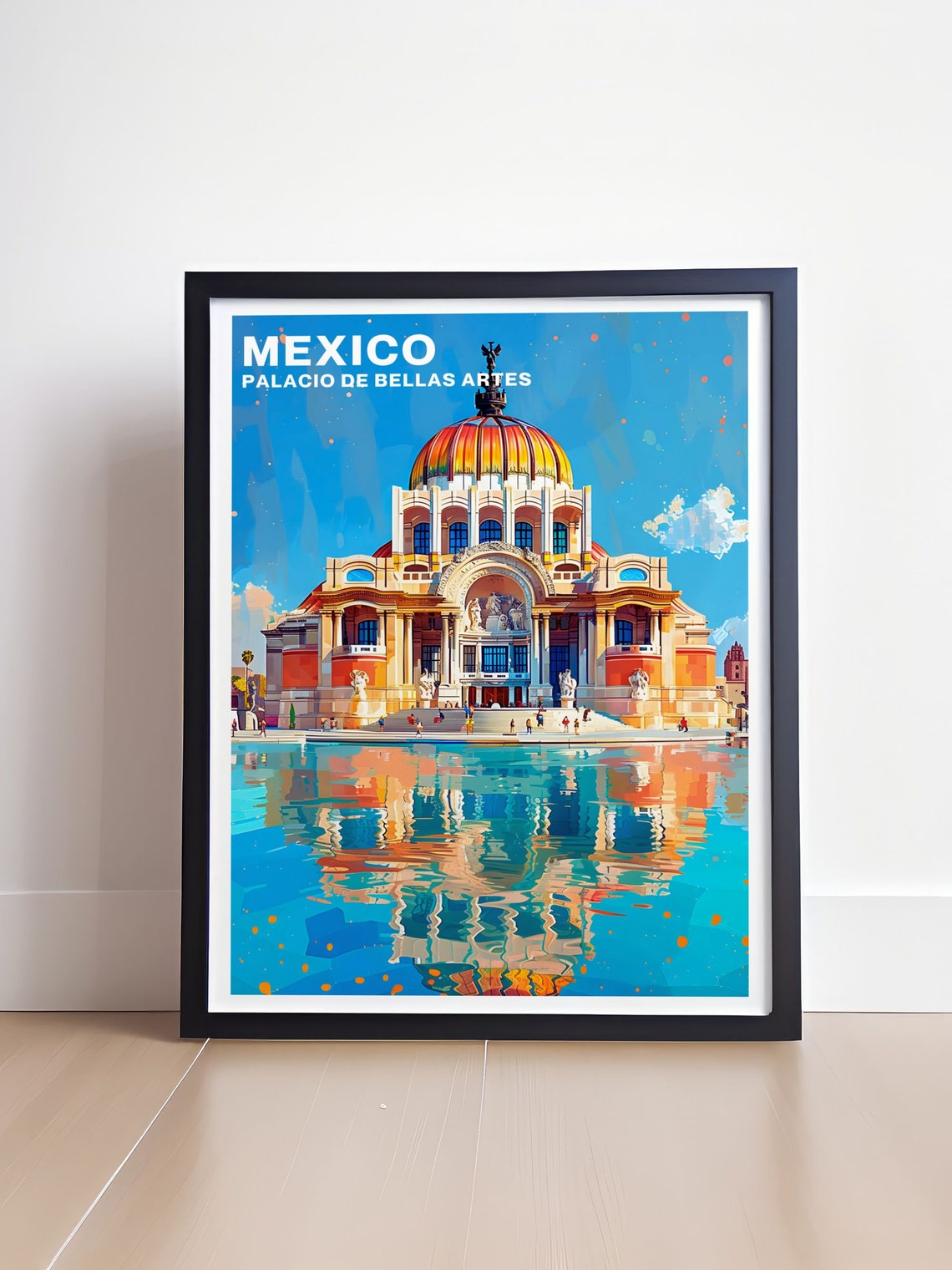 Palacio de Bellas Artes Mexico City Waterfront Travel Poster - Image 4