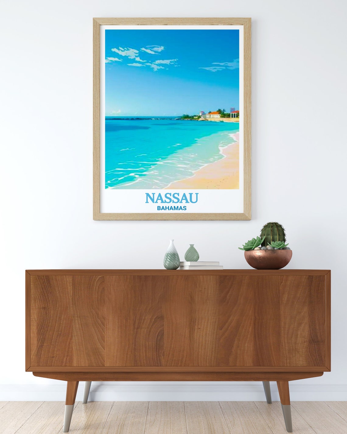 Nassau Junkanoo Beach Turquoise Caribbean Sea White Sand Poster - Image 2