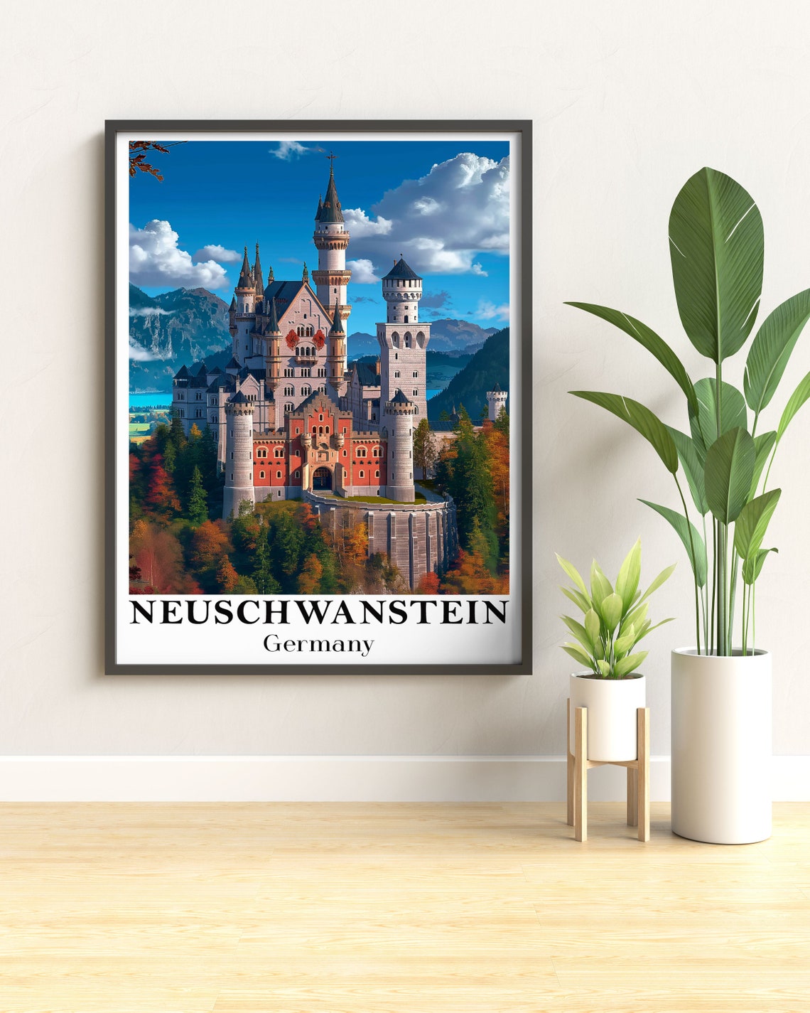 Neuschwanstein Castle Germany Autumn Colors Fairy Tale Poster - Image 2