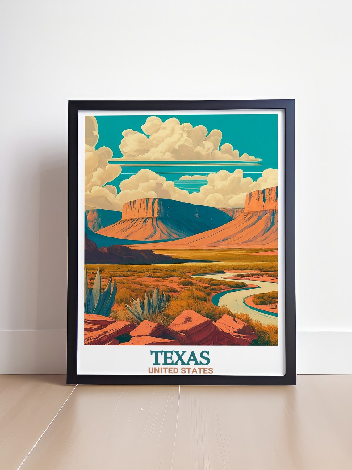 Texas Big Bend National Park Desert Mesas Sunset Travel Poster - Image 4
