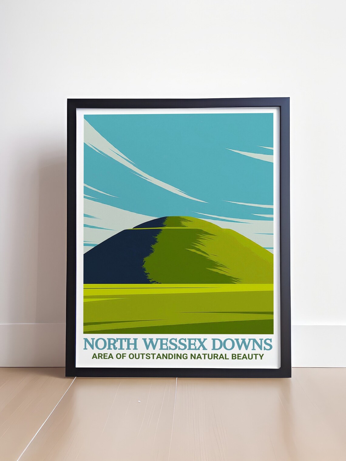 North Wessex Downs Silbury Hill Minimalist Chalk Mound Poster - Image 4
