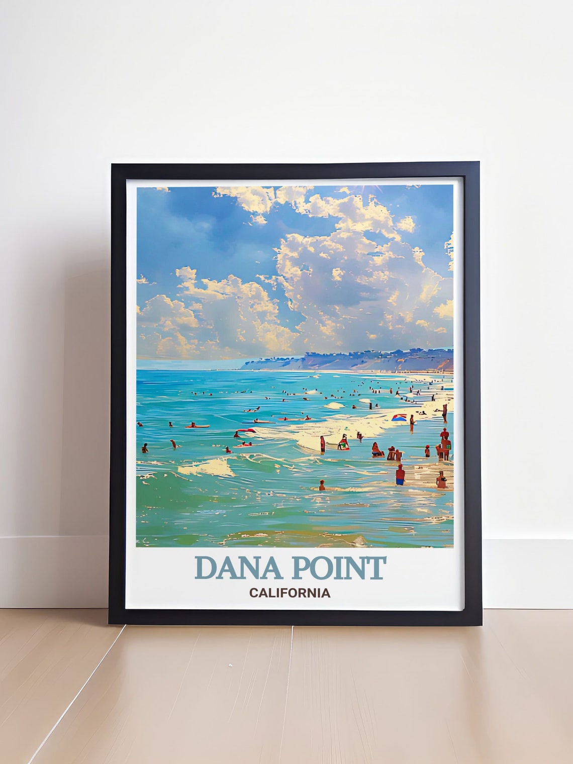 Dana Point California Doheny State Beach Summer Surf Travel Poster - Image 4
