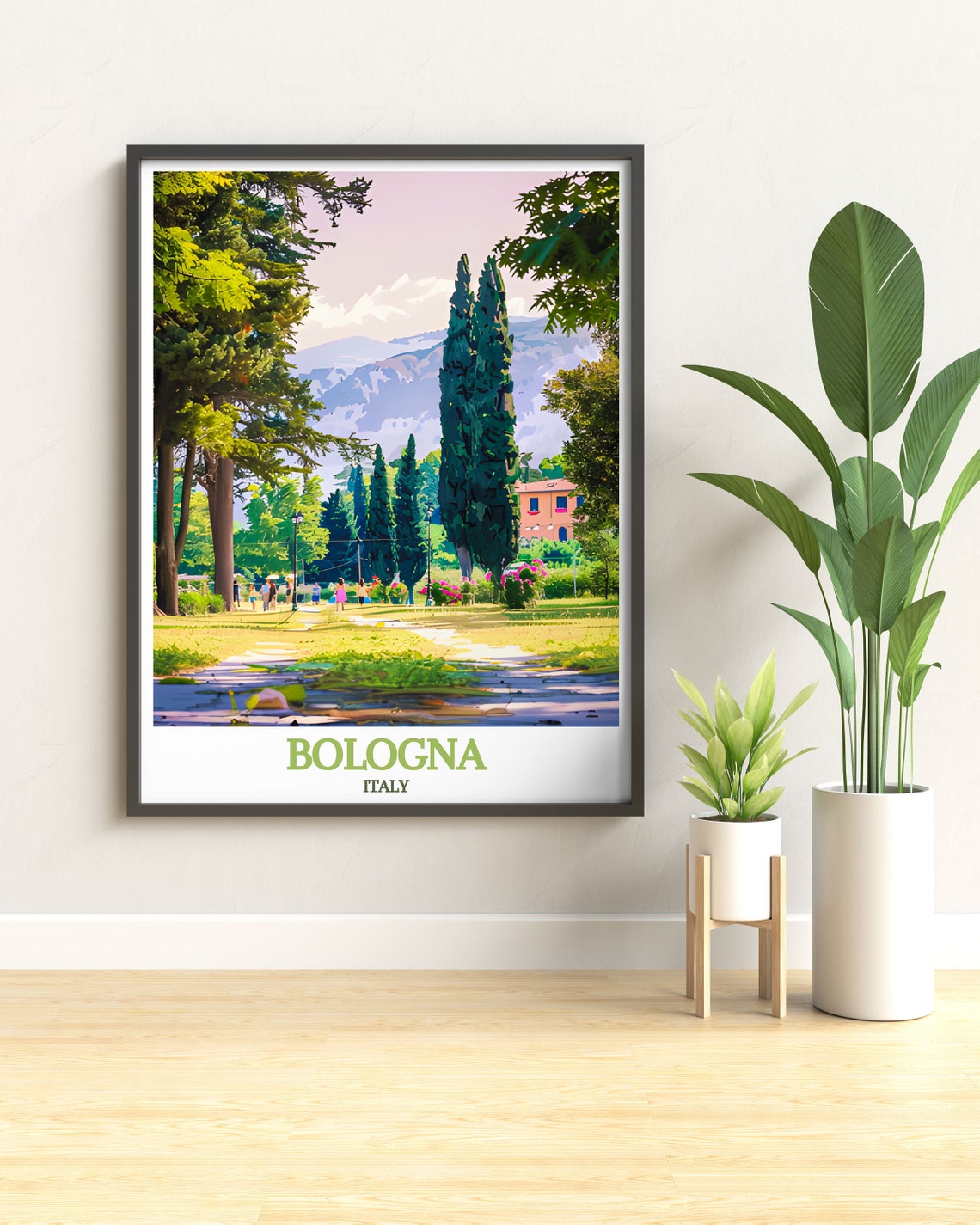 Bologna Italy Giardini Margherita Cypress Park Path Summer Poster - Image 2