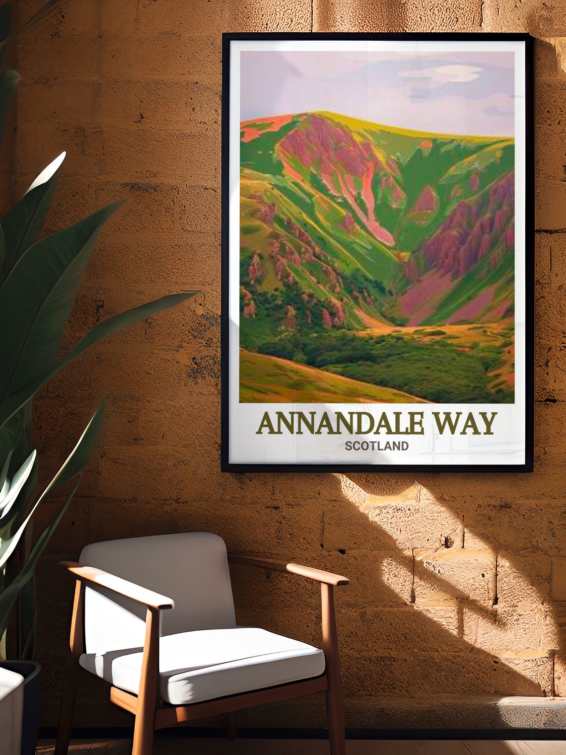 Annandale Way Scotland Devils Beef Tub Green Valley View Poster - Image 3