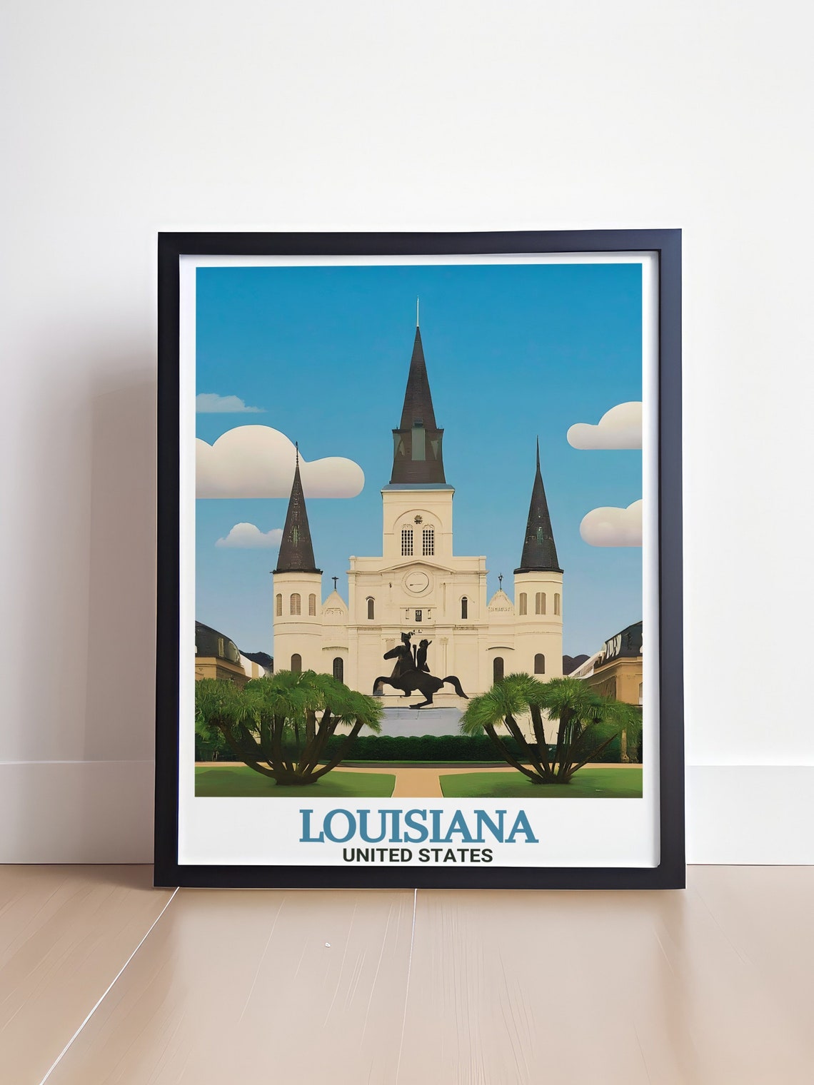 Louisiana Art Prints St Louis Cathedral Wall Art New Orleans French Quarter Travel Posters French Quarter Travel Posters - Image 4