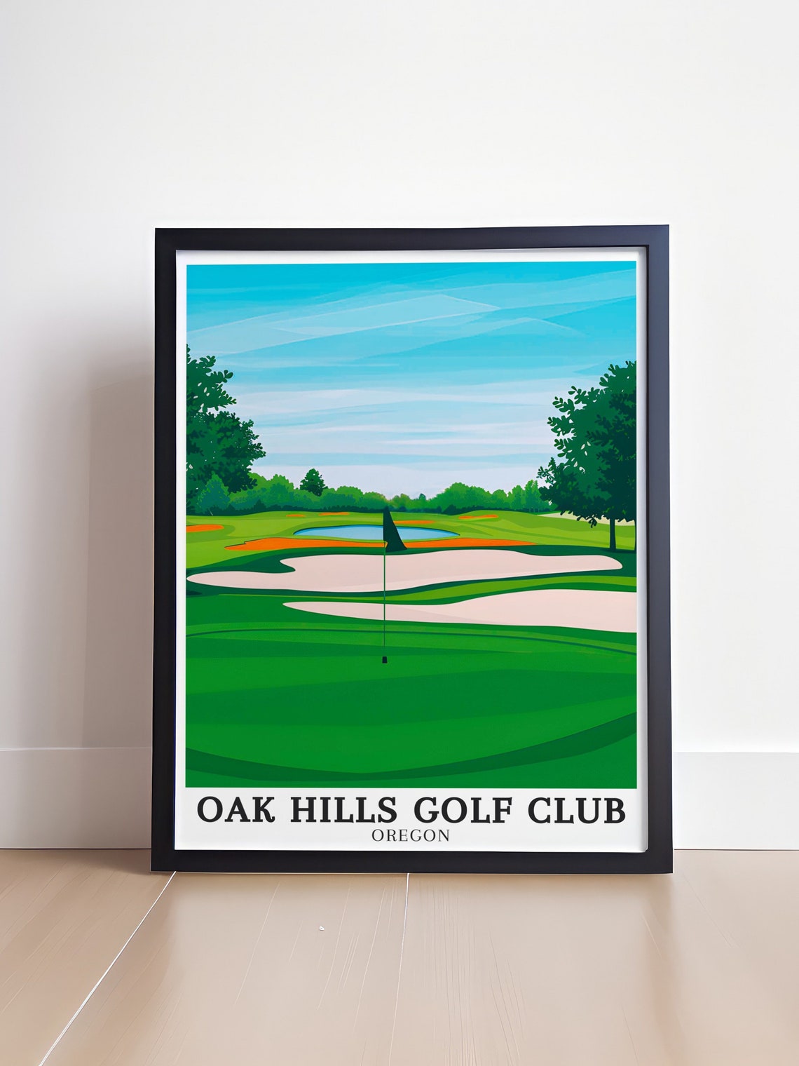 Oak Hills Golf Club Travel Print 18hole Golf Club Sutherlin Poster Oak Hills Golf Club Poster Oak Hills Golf Club Decor - Image 4