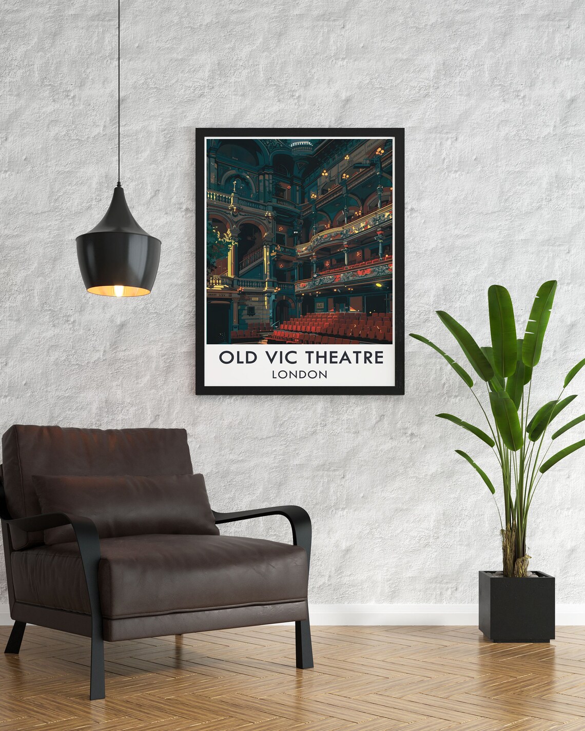 Old Vic Theatre London Historic Auditorium Interior Art Poster - Image 2