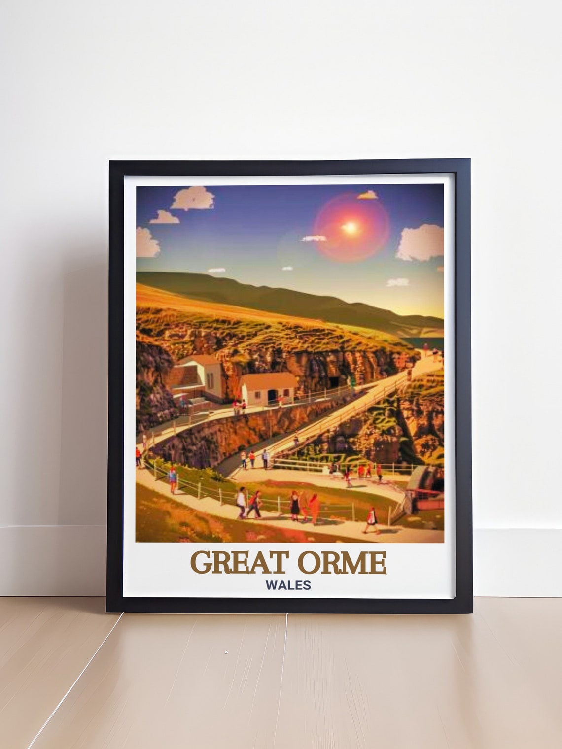 Great Orme Wales Copper Mines Heritage Site Sunset View Poster - Image 4