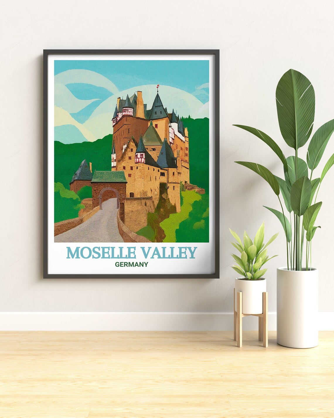 Moselle Valley Burg Eltz Castle Forest Germany Travel Poster - Image 3
