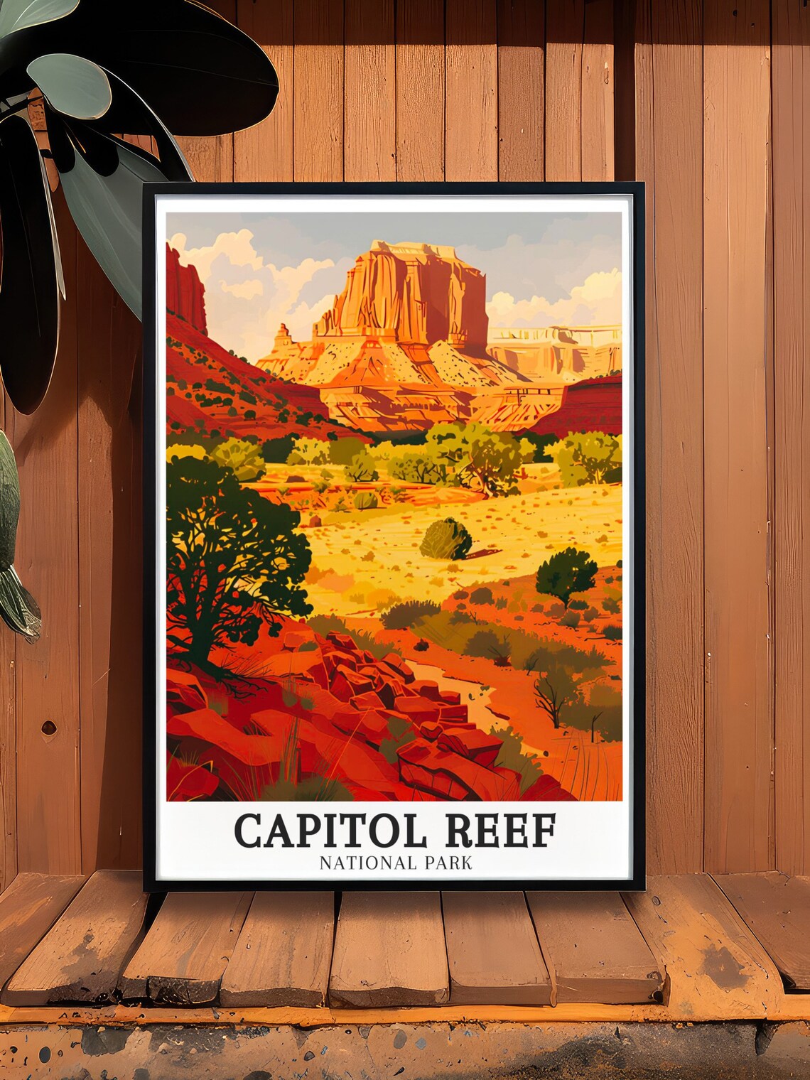 Capitol Reef Red Rock Valley and Mesas Utah National Park Poster - Image 2