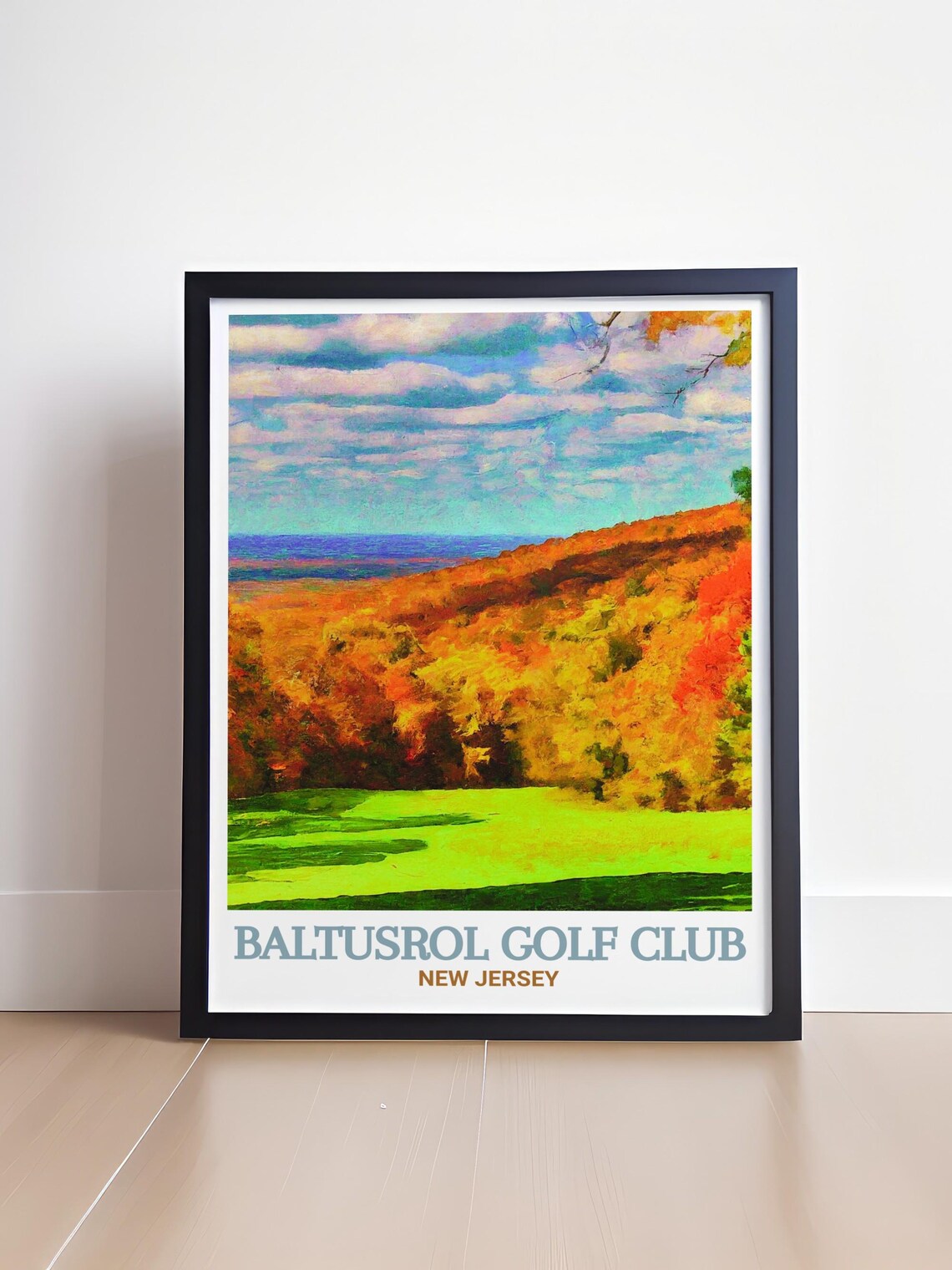 Baltusrol Golf Club New Jersey Fairway Autumn Hills View Poster - Image 4