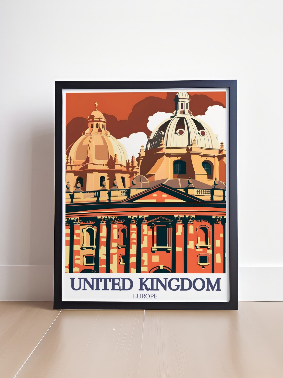 United Kingdom Art Collection University Of Oxford Travel Poster Oxford Art Prints University Of Oxford Posters Uk Travel Art - Image 4