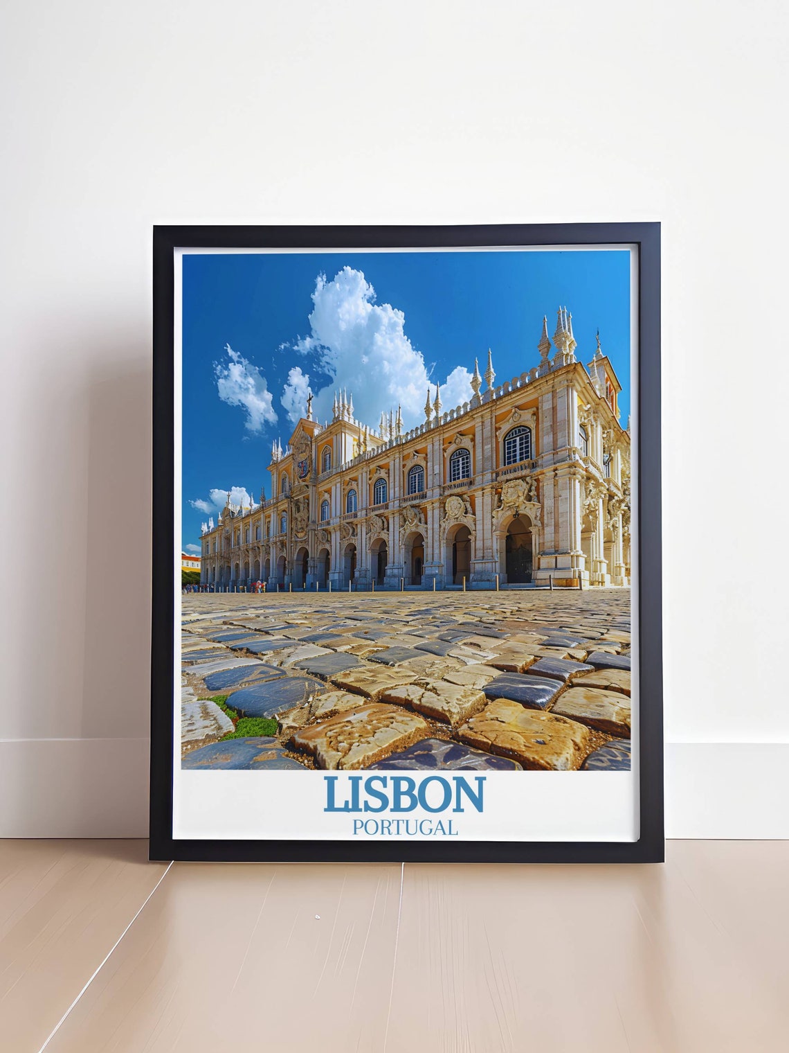 Lisbon Portugal Jeronimos Monastery Ornate Stone Facade Poster - Image 4