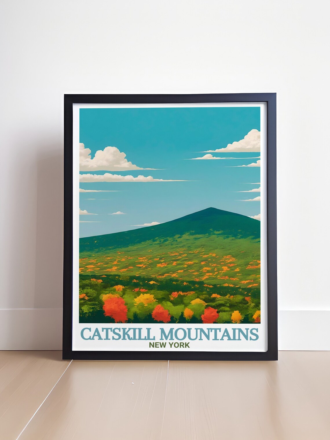 Catskill Mountains Flower Meadow Summer Peak Scenic Travel Poster - Image 4