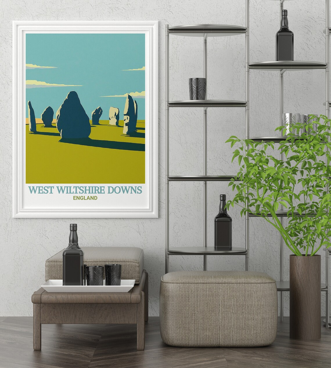 Avebury Stone Circle West Wiltshire Downs Prehistoric Poster - Image 2