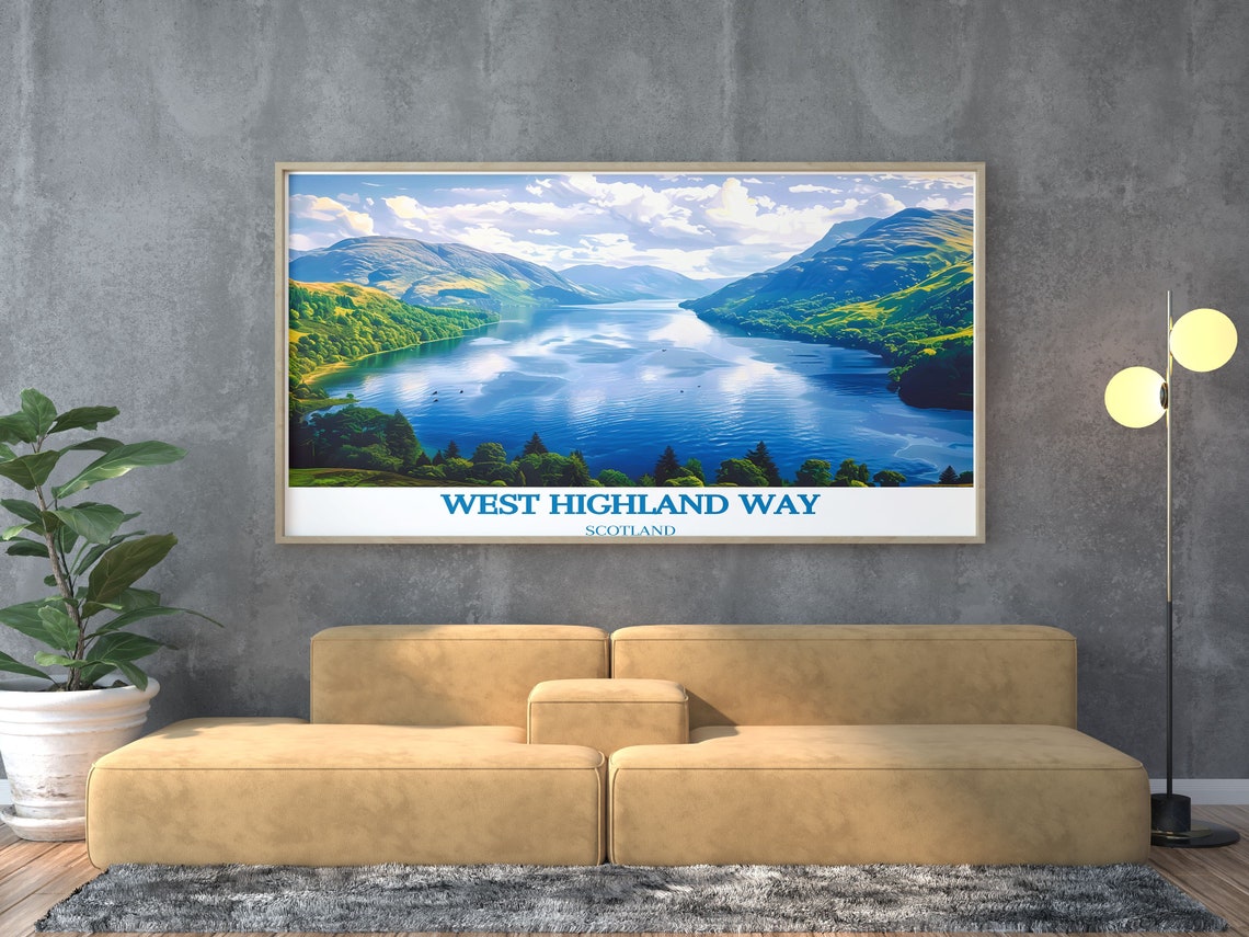 West Highland Way Loch Lomond Panoramic Mountains Scotland Poster - Image 4