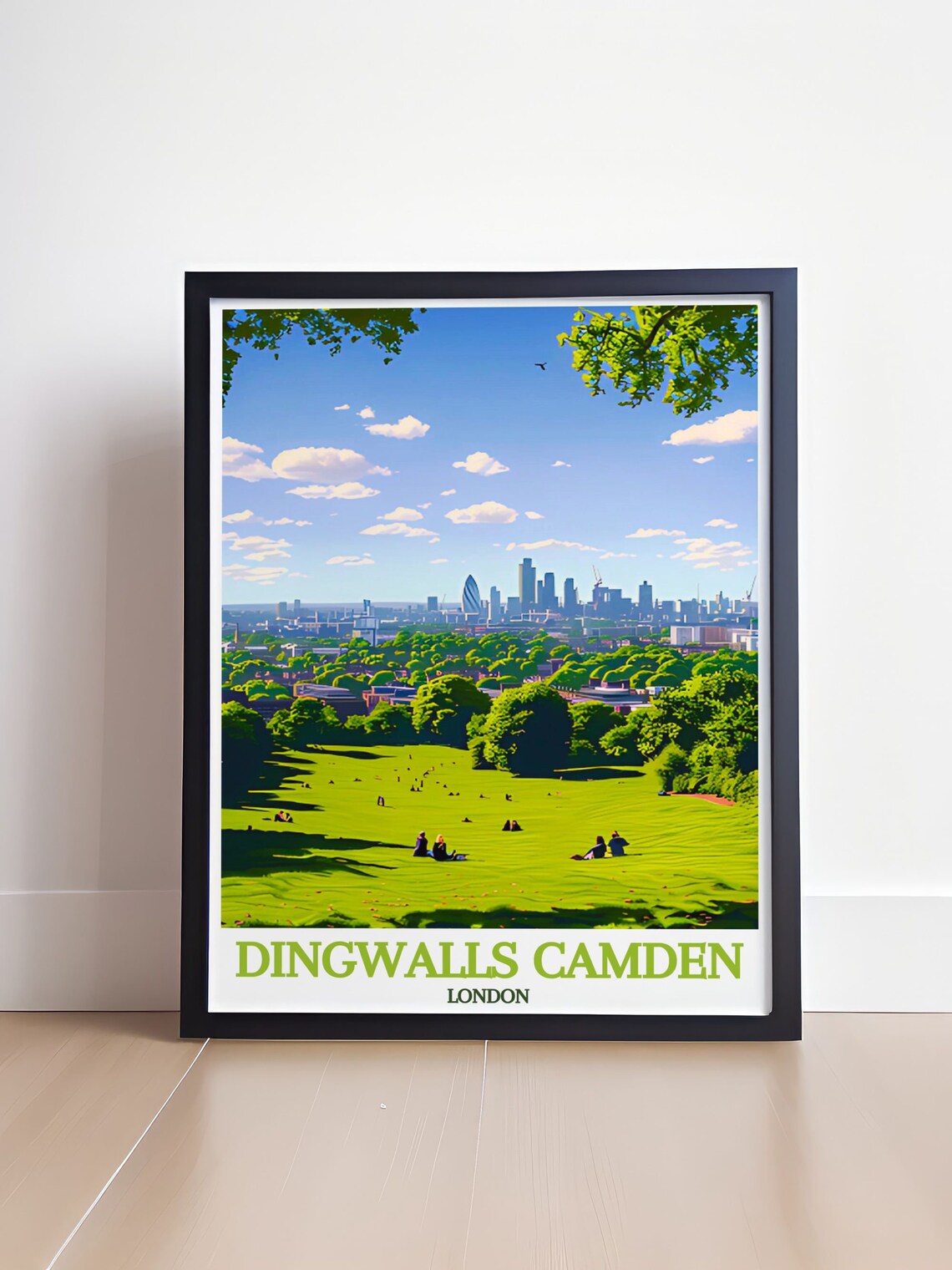 Dingwalls Camden Primrose Hill Park View London Skyline Poster - Image 4
