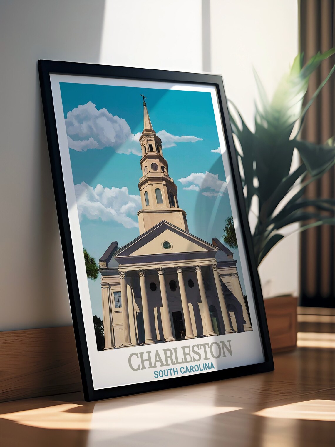 Charleston St Michaels Church Historic Steeple South Carolina Poster - Image 2