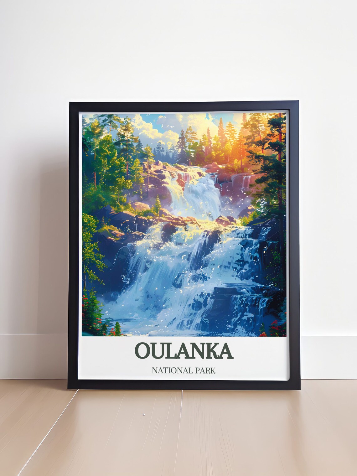 Oulanka National Park Kiutakongas Waterfall Finland Travel Poster - Image 4