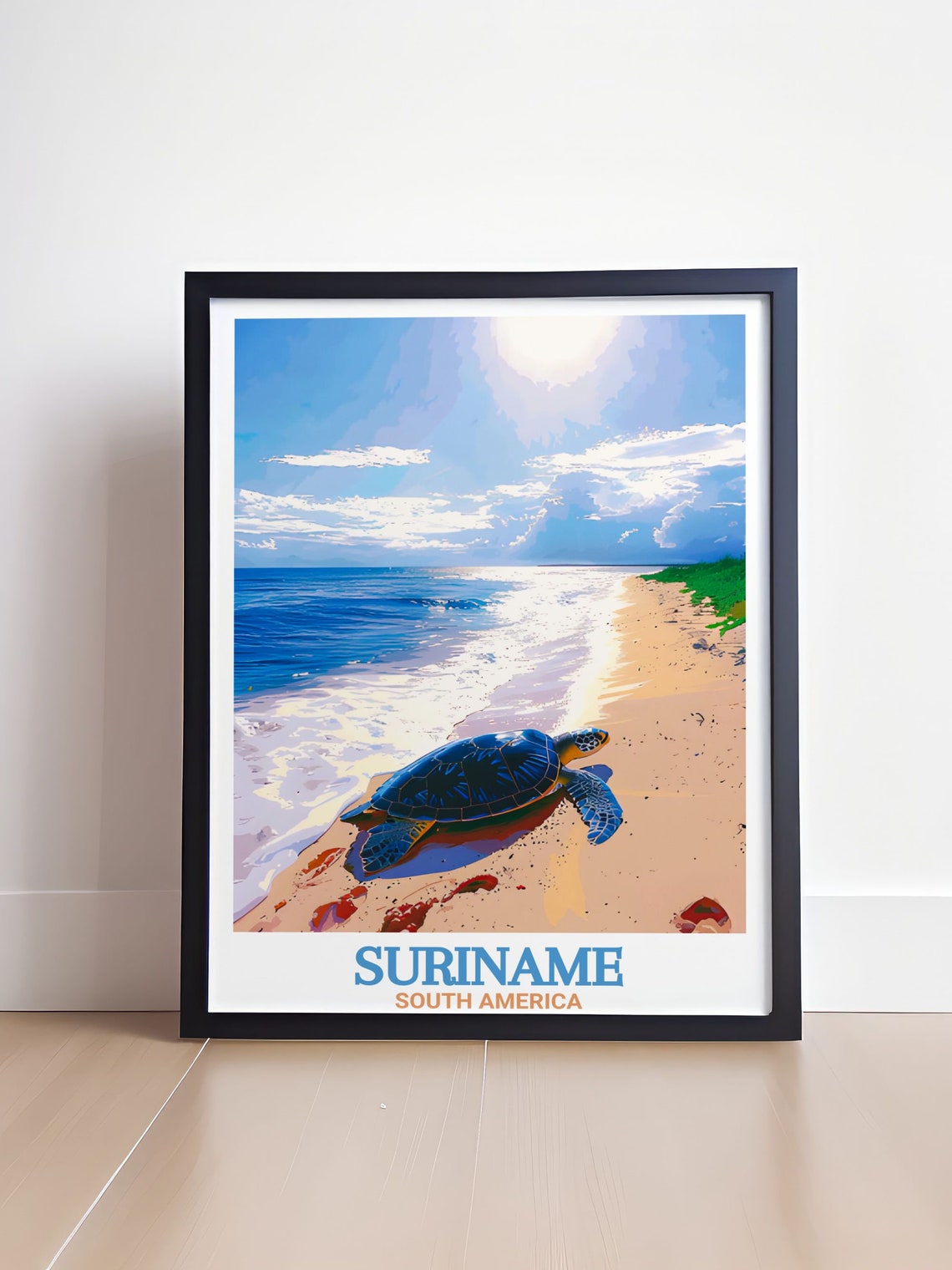 Galibi Sea Turtle Beach Suriname South America Travel Poster - Image 4