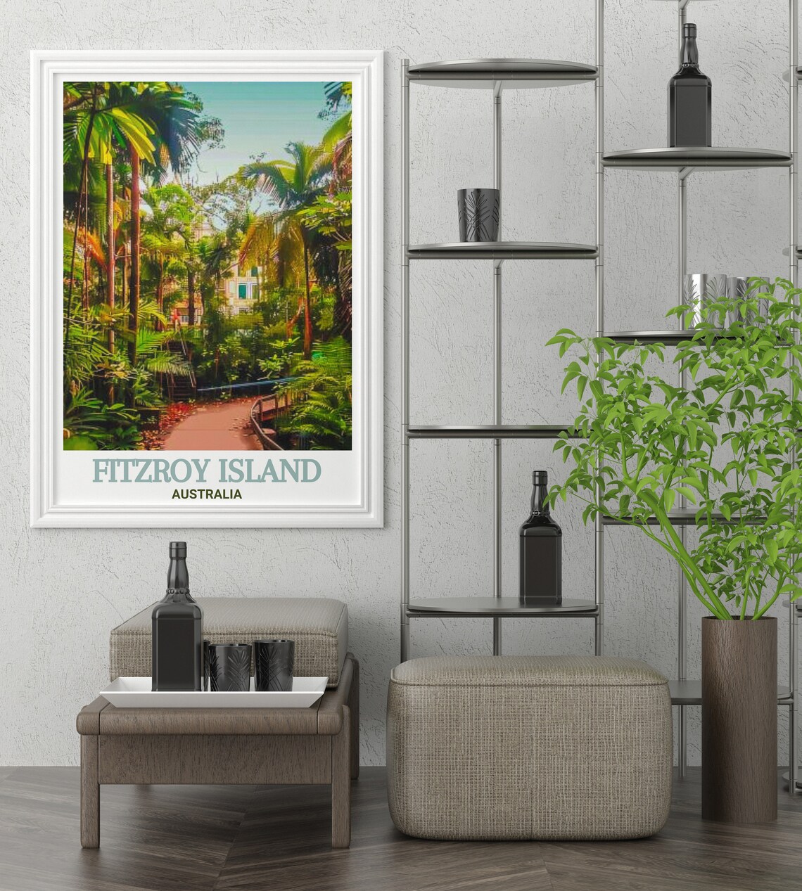 Fitzroy Island Secret Garden Rainforest Walking Trail Travel Poster - Image 2