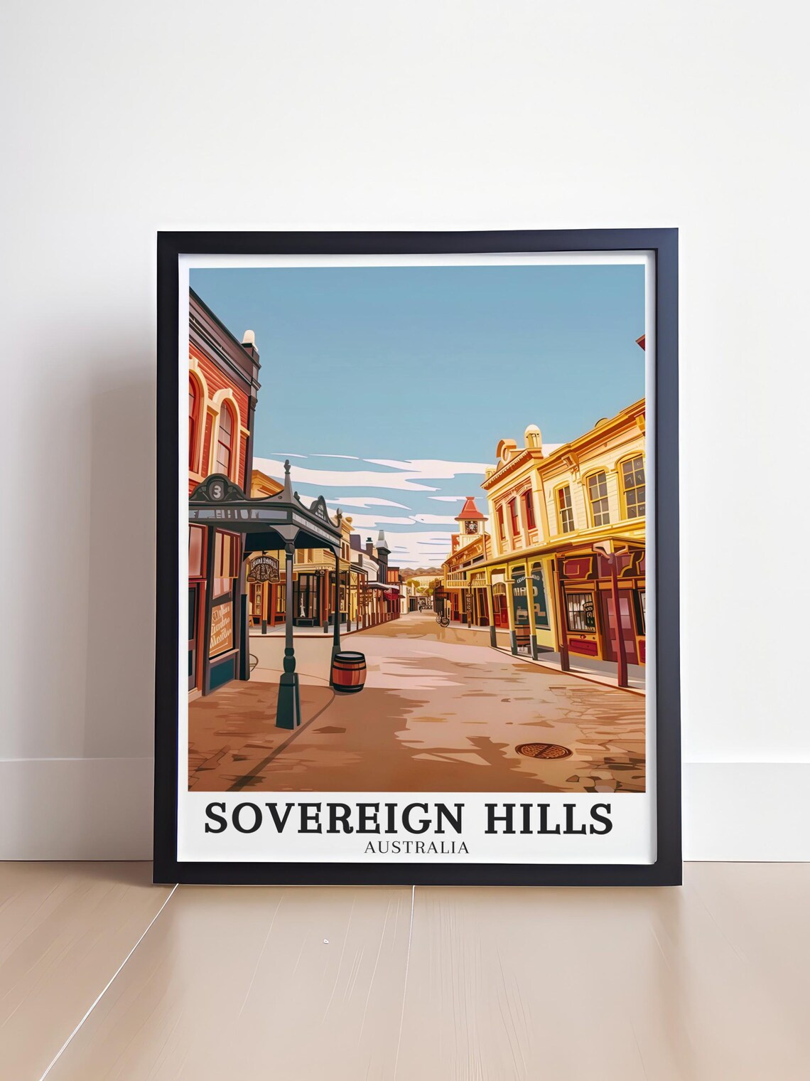 Sovereign Hills Australia Gold Rush Era Main Street Scene Poster - Image 4