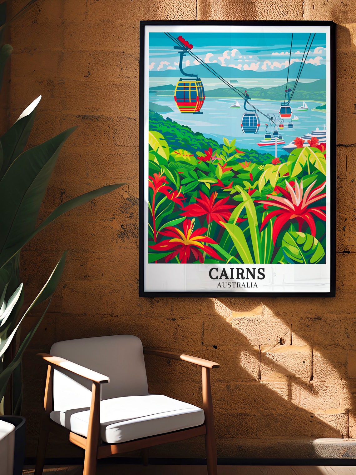 Cairns Australia Tropical Skyrail Rainforest Cableway Poster - Image 2