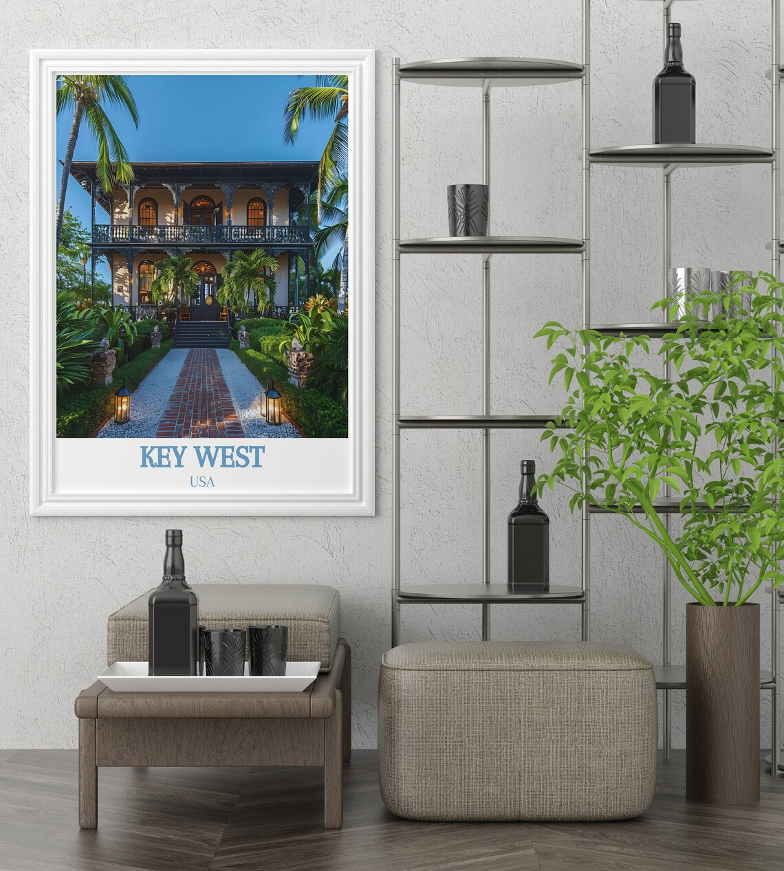 Ernest Hemingway Home and Museum Key West Garden Path Poster - Image 2