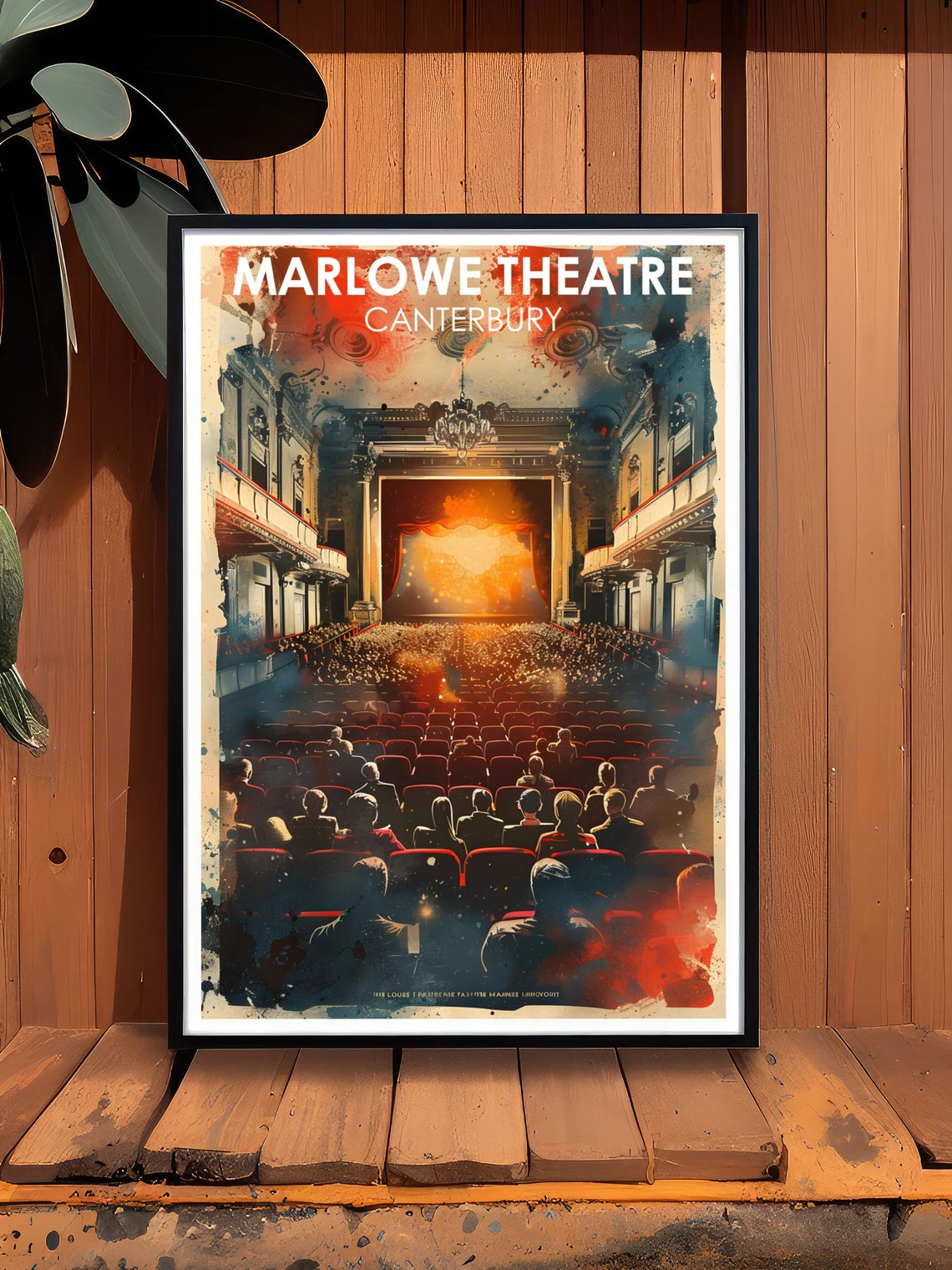 Marlowe Theatre Canterbury Auditorium Audience Evening Night Poster - Image 2