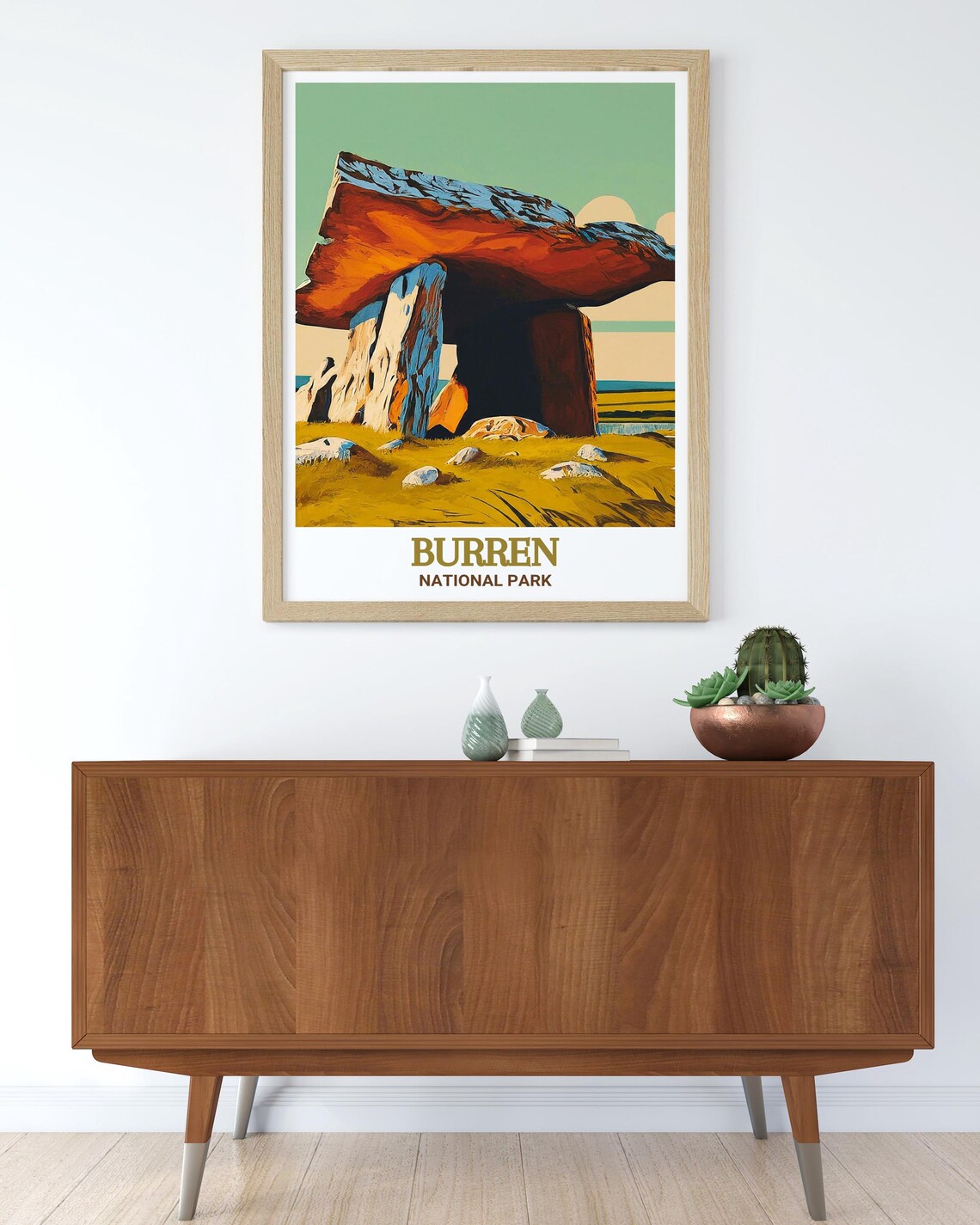 Burren National Park Travel Poster, Poulnabrone Dolmen - Image 2
