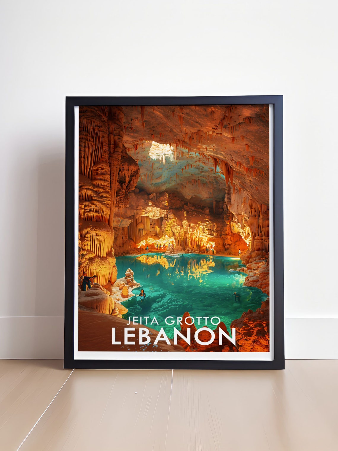 Lebanon Travel Print Jeita Grotto Wall Art Jeita Grotto Print Jeita Grotto Poster Lebanon Travel Lovers - Image 4
