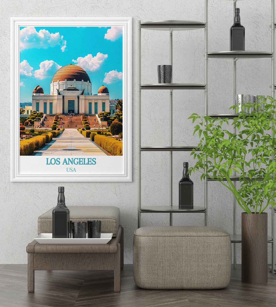 Griffith Observatory Los Angeles Daytime View With Copper Dome Poster - Image 3