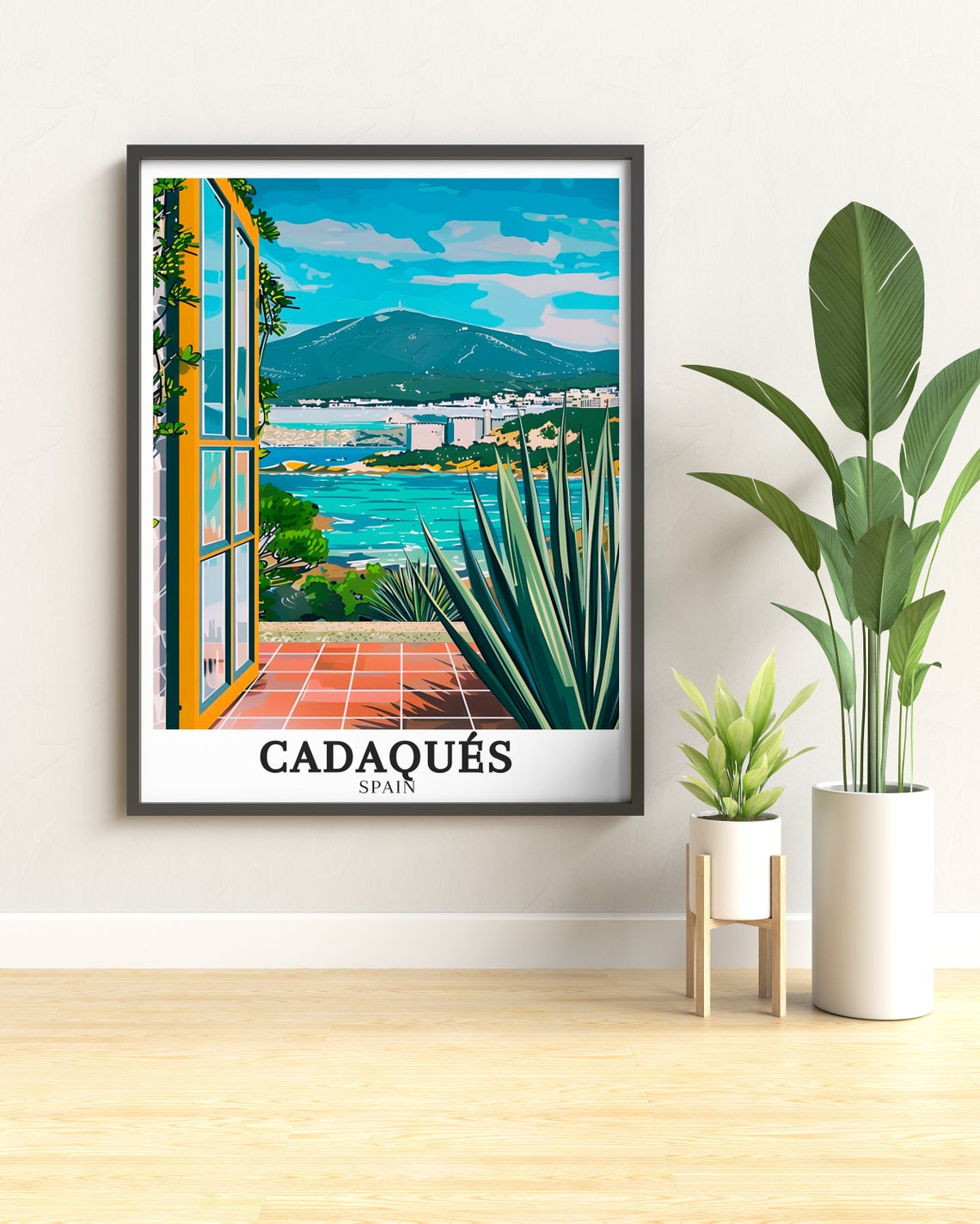 Cadaques Cap de Creus Terrace Overlooking the Sparkling Bay Poster - Image 2