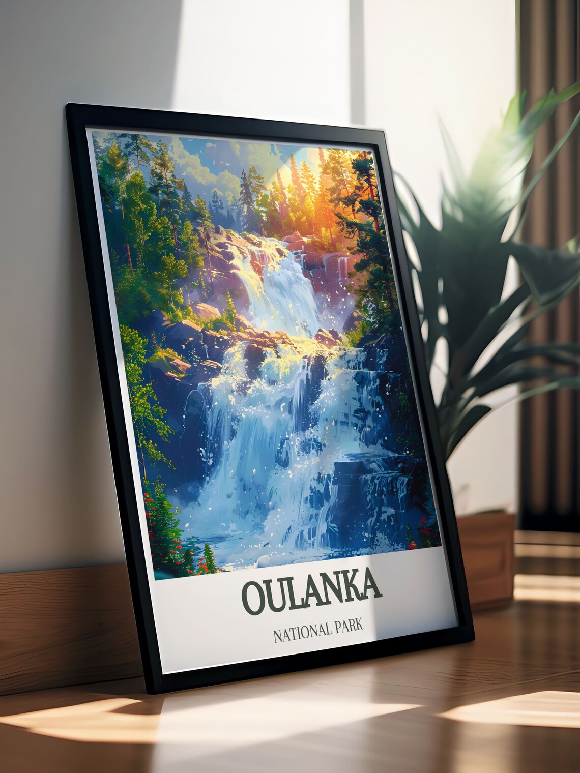 Oulanka National Park Kiutakongas Waterfall Finland Travel Poster - Image 2
