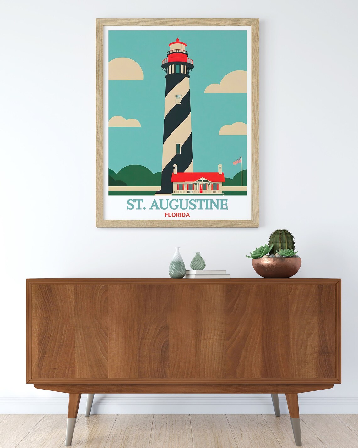 St Augustine Heritage Travel Poster, Florida Wall Decor - Image 2