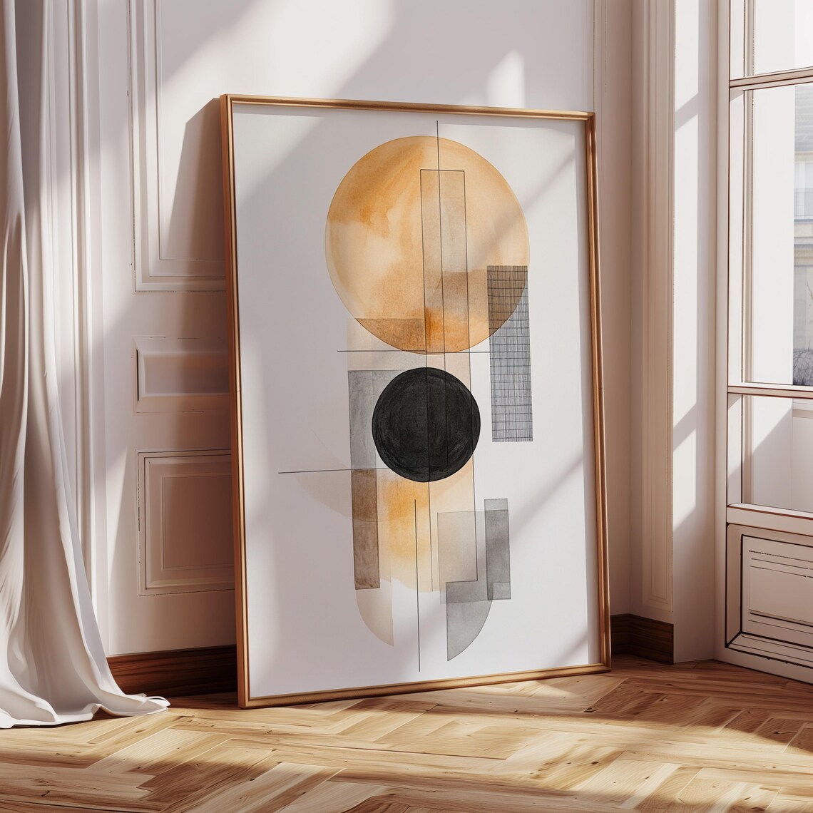 Modern Geometric Abstract Minimalist Art Print