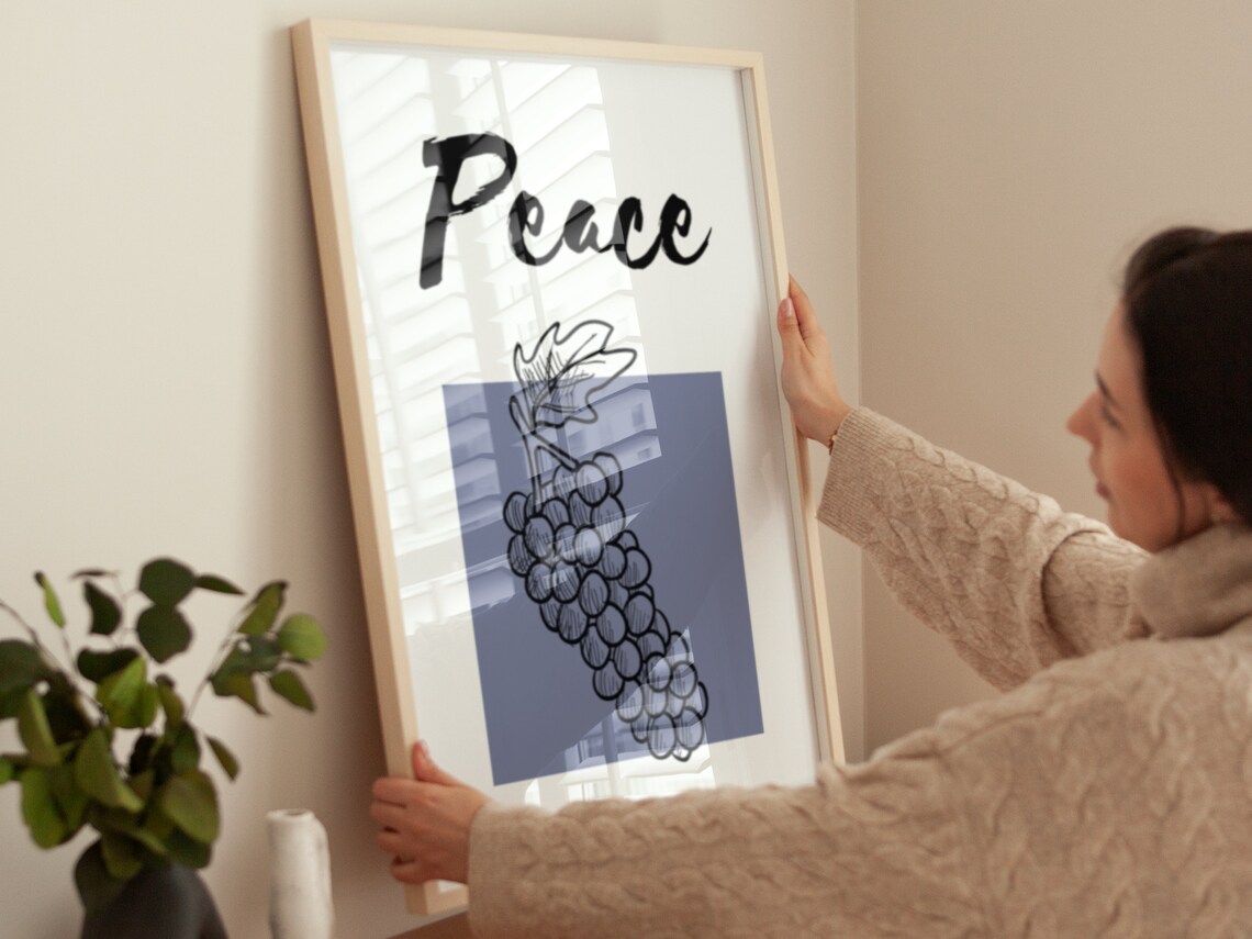 Kind Affirmation Fruit Boho Minimalist Art Print - Image 2
