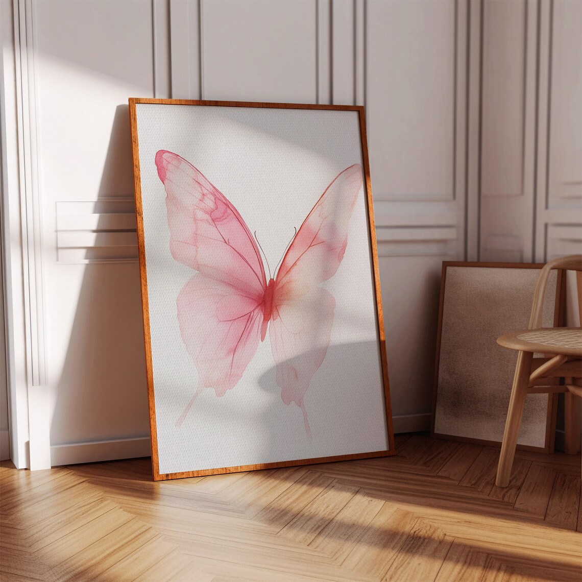 Butterfly Watercolor, Elegant Minimalist Nature Decor - Image 4