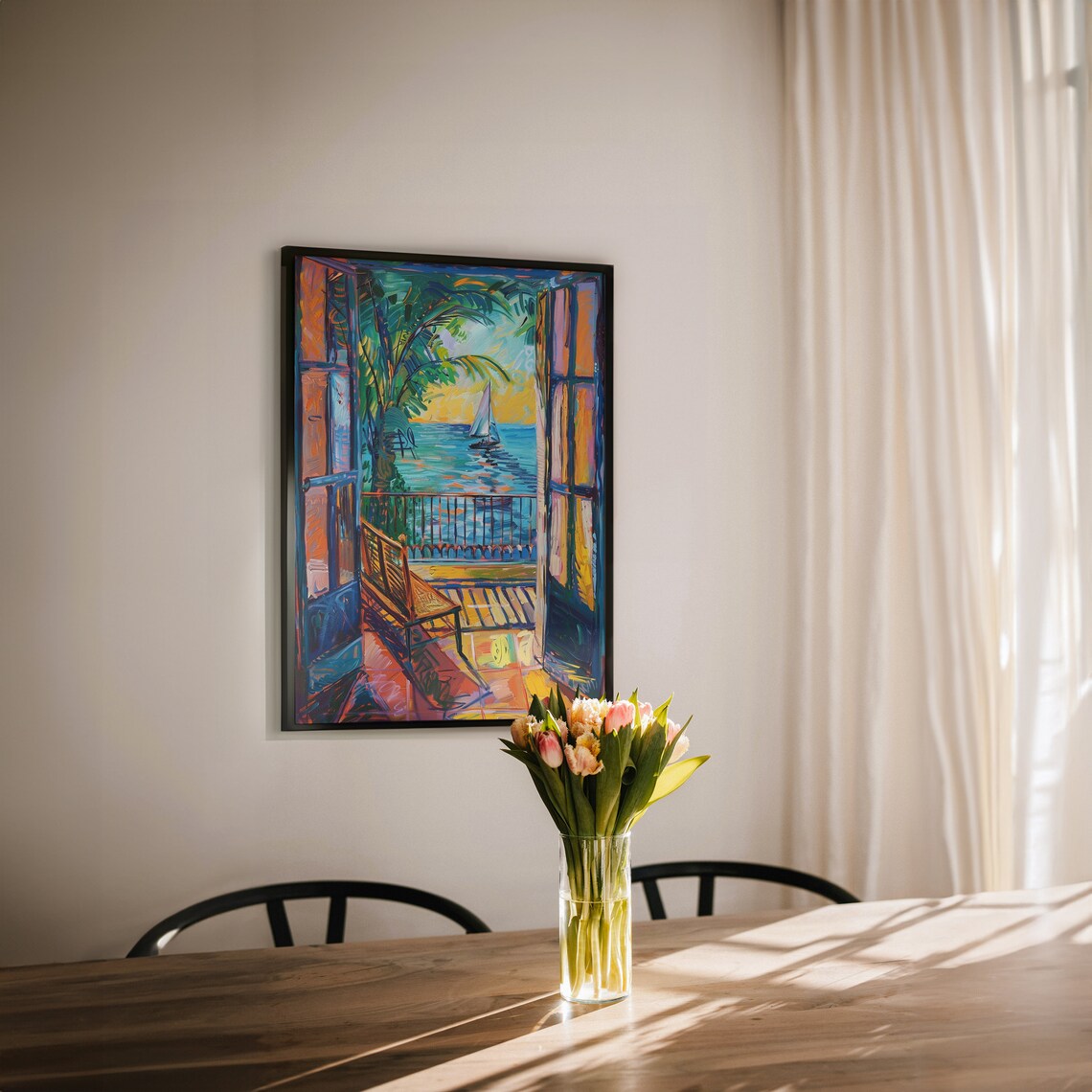Open Window, Matisse-Inspired Fauvism Art Print - Image 4
