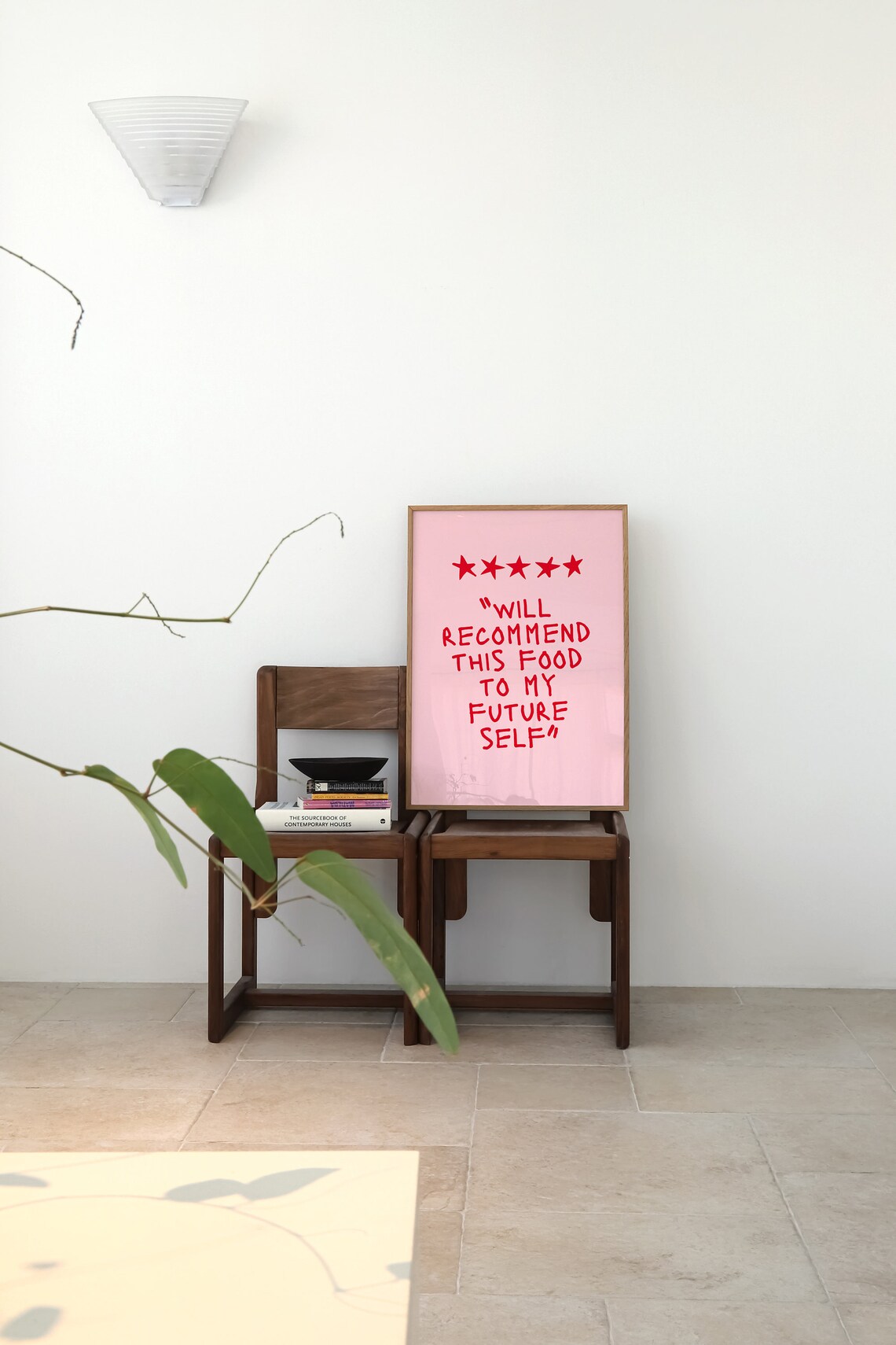 Will Recommend This Food Five Star Funny Foodie Quote Poster - Image 2