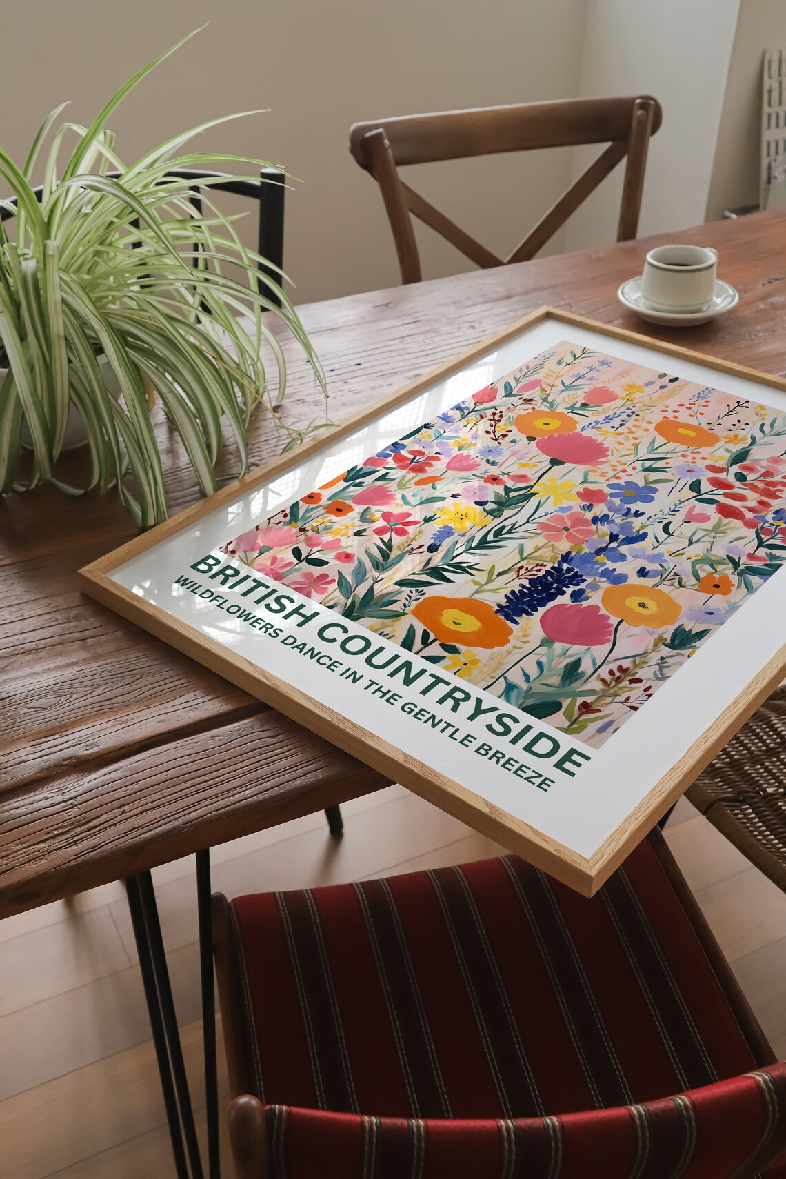 British Countryside Wildflowers Art Print, Botanical - Image 3