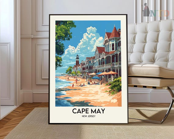 Cape May Travel Poster Wall Art Print Photo Decor New Jersey